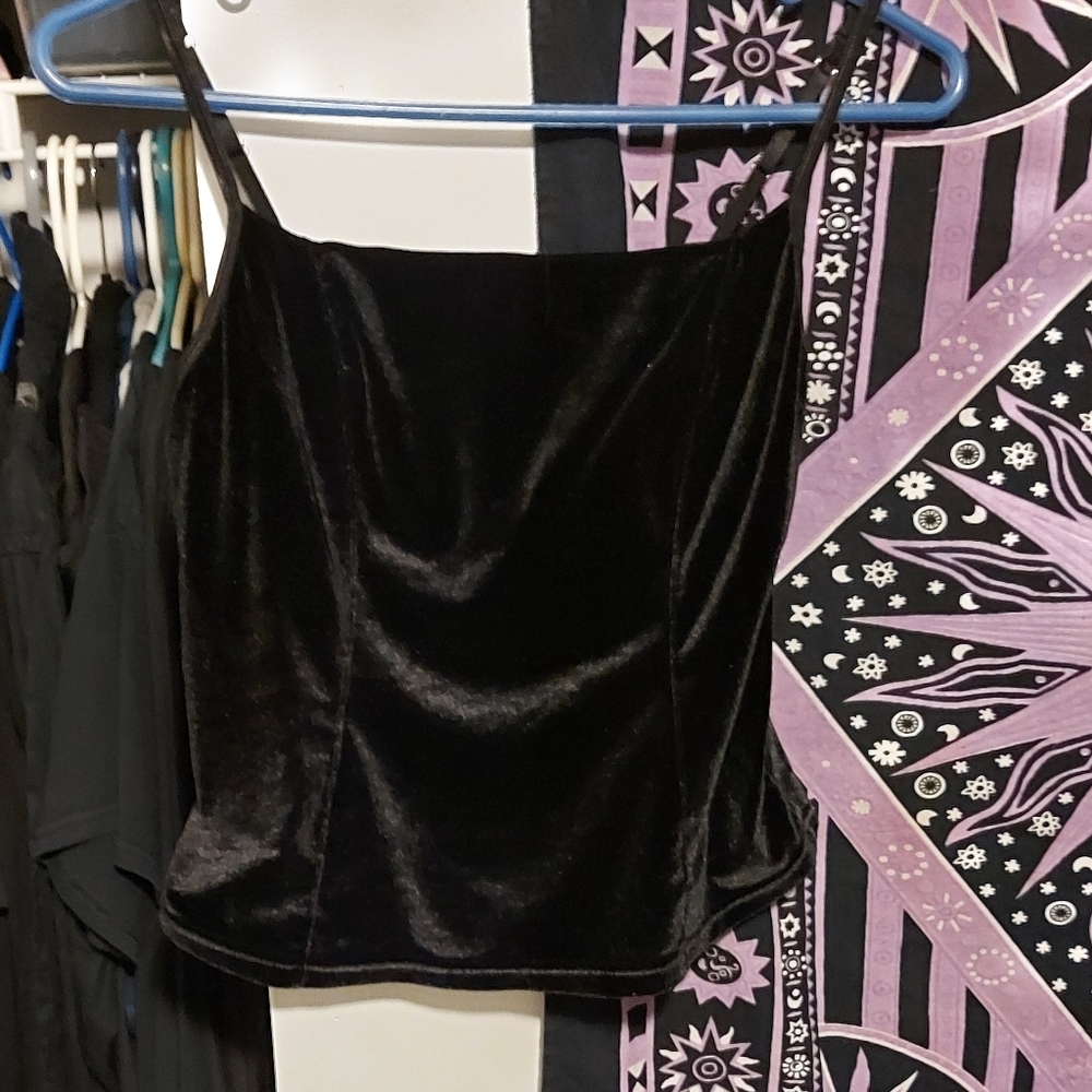 2/$35 Velvet vamp top - donating soon*